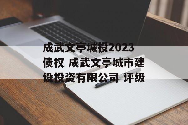 成武文亭城投2023债权 成武文亭城市建设投资有限公司 评级