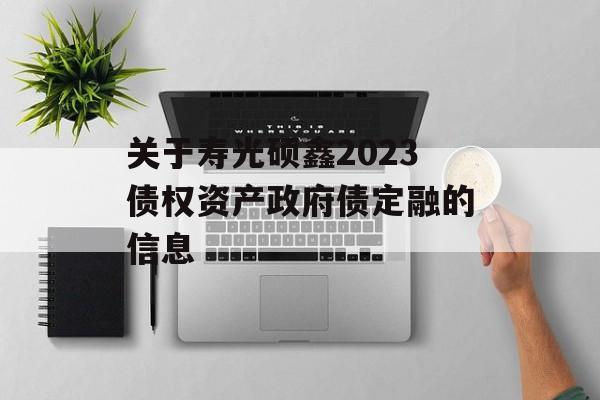 关于寿光硕鑫2023债权资产政府债定融的信息