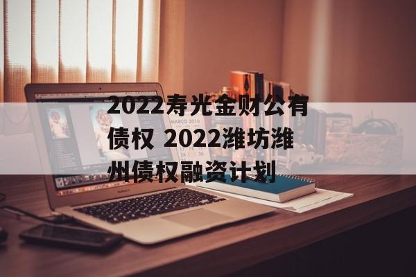 2022寿光金财公有债权 2022潍坊潍州债权融资计划