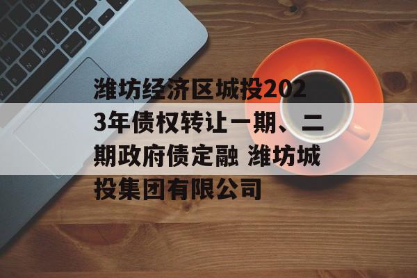 潍坊经济区城投2023年债权转让一期、二期政府债定融 潍坊城投集团有限公司