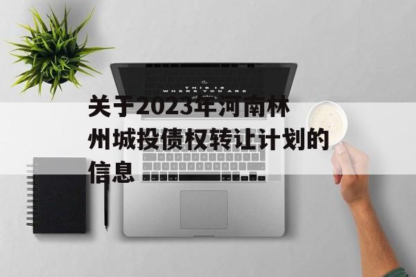 关于2023年河南林州城投债权转让计划的信息