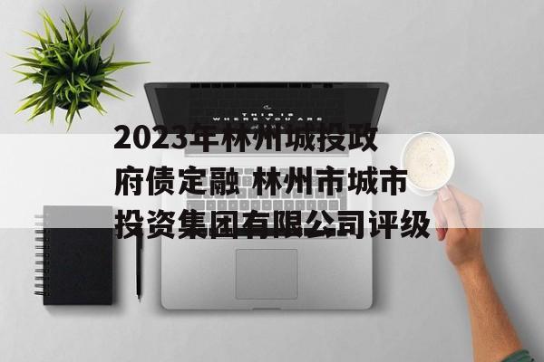 2023年林州城投政府债定融 林州市城市投资集团有限公司评级