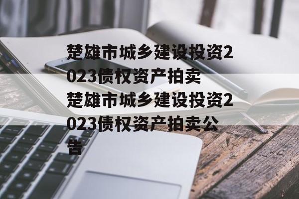 楚雄市城乡建设投资2023债权资产拍卖 楚雄市城乡建设投资2023债权资产拍卖公告