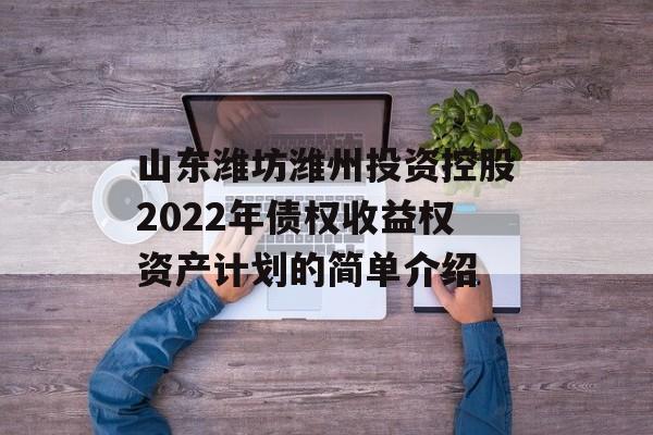 山东潍坊潍州投资控股2022年债权收益权资产计划的简单介绍