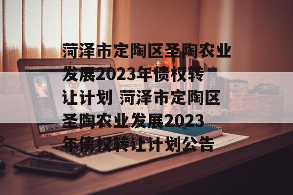 菏泽市定陶区圣陶农业发展2023年债权转让计划 菏泽市定陶区圣陶农业发展2023年债权转让计划公告