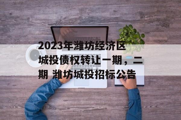 2023年潍坊经济区城投债权转让一期，二期 潍坊城投招标公告