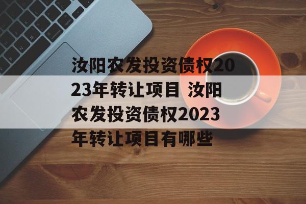 汝阳农发投资债权2023年转让项目 汝阳农发投资债权2023年转让项目有哪些