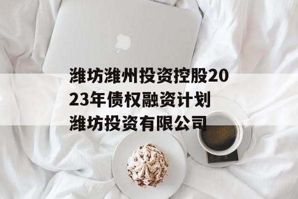 潍坊潍州投资控股2023年债权融资计划 潍坊投资有限公司