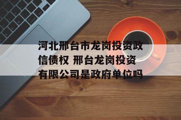 河北邢台市龙岗投资政信债权 邢台龙岗投资有限公司是政府单位吗