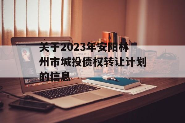 关于2023年安阳林州市城投债权转让计划的信息