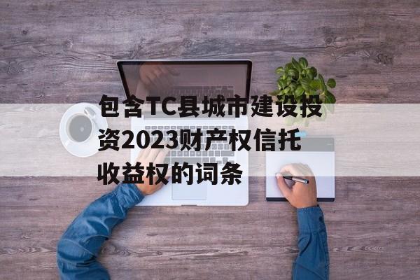 包含TC县城市建设投资2023财产权信托收益权的词条