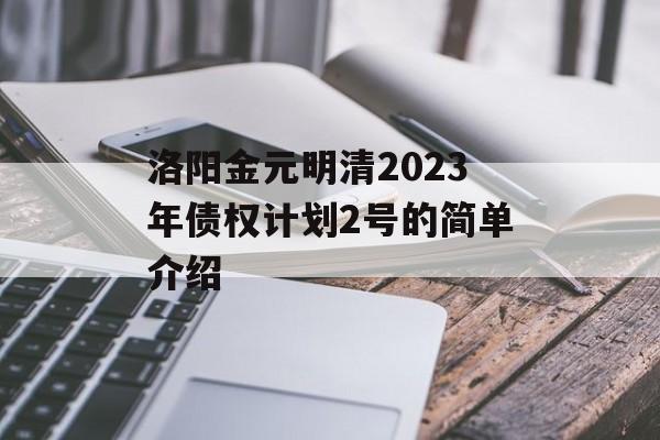 洛阳金元明清2023年债权计划2号的简单介绍